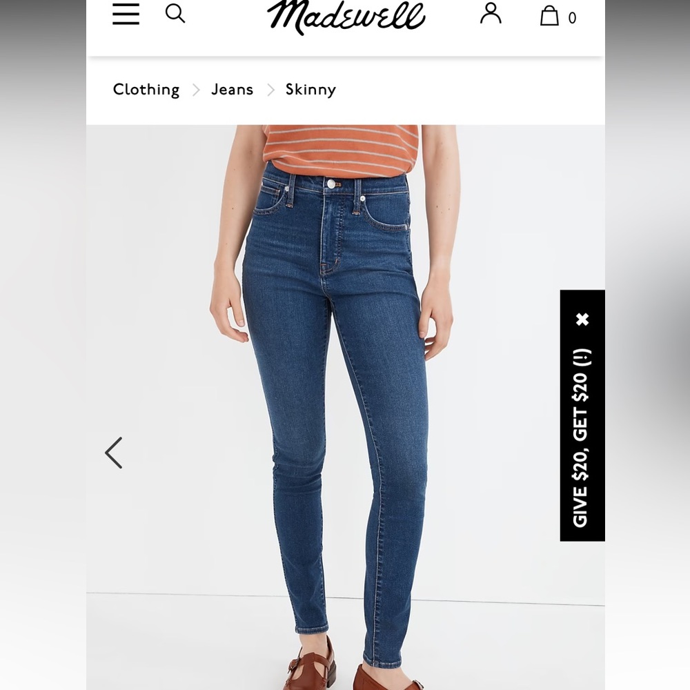 Madewell 10” High-Rise Skinny Jeans